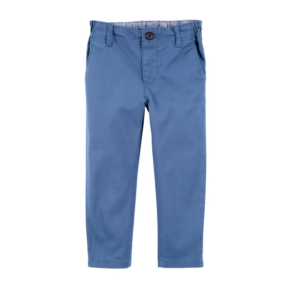 Oshkosh toddler boy tapered cotton Chino pants, blue, size 2T